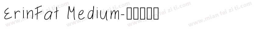 ErinFat Medium字体转换